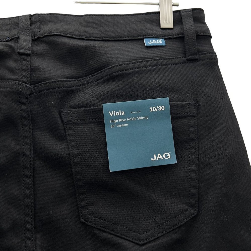 Jag Jeans Forever Black Viola High Rise Ankle Skinny Jeans Size 10/30 31x26 New - Picture 6 of 10
